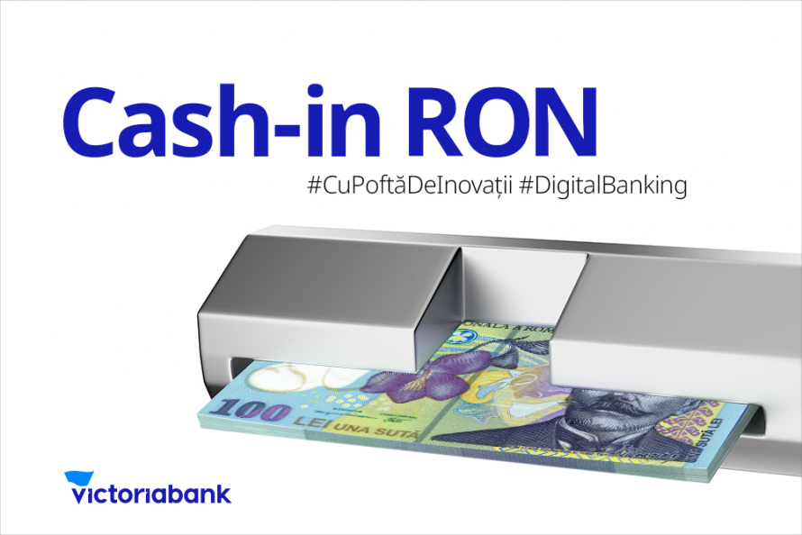 Nou! Alimentează-ți contul cu lei românești (RON) la bancomatele Victoriabank