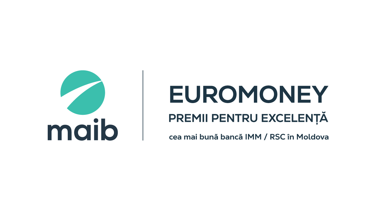 Maib a fost premiata cu titlurile de „Cea mai buna banca pentru IMM-uri” si „Cea mai buna banca RSC” din Moldova de catre Euromoney