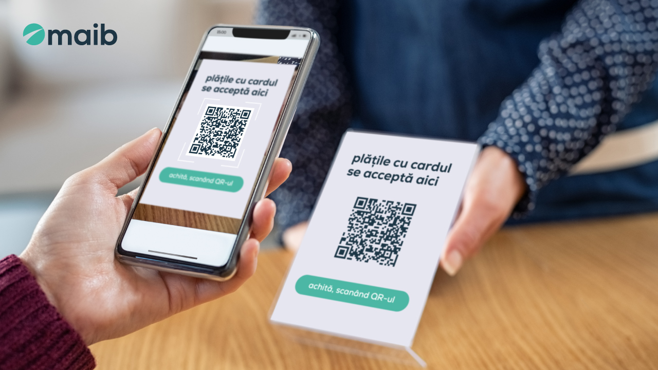 Cu un simplu cod QR poti accepta platile. Maib anunta lansarea unui nou serviciu pentru comercianti