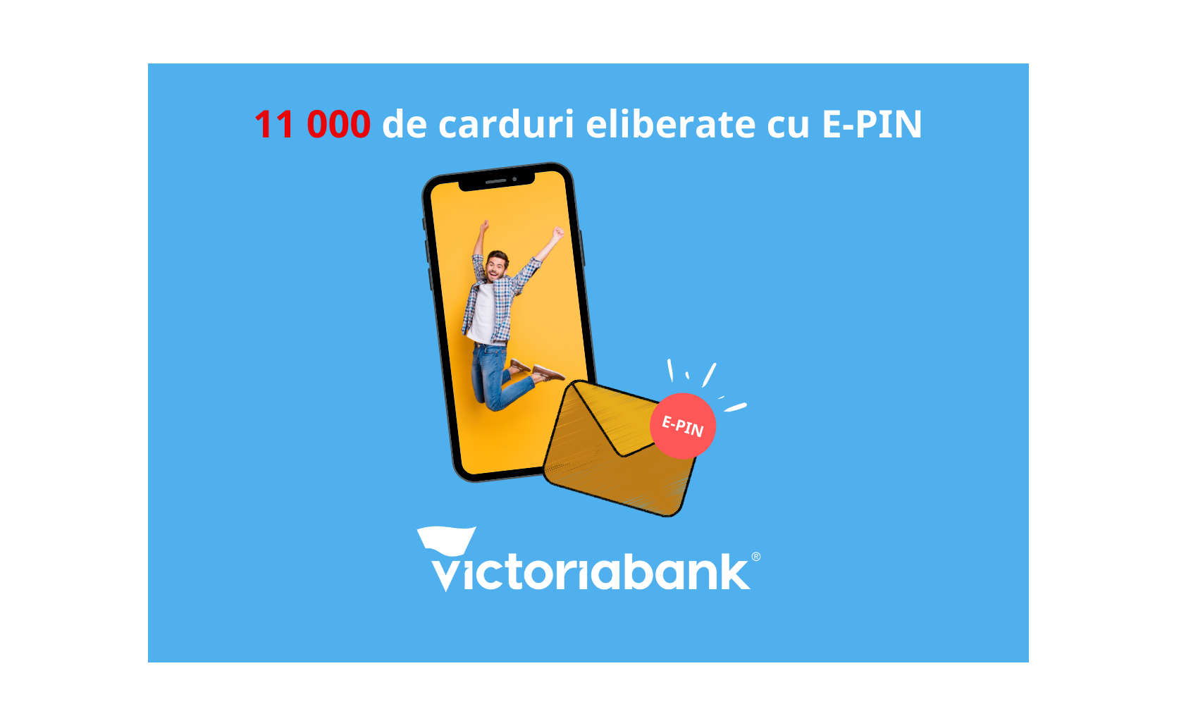 Victoriabank a eliberat aproape 11 000 de carduri cu E-PIN
