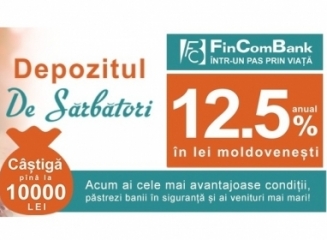 FinComBank a lansat o promotie pentru cei care îsi deschid depozite la termen în valuta nationala