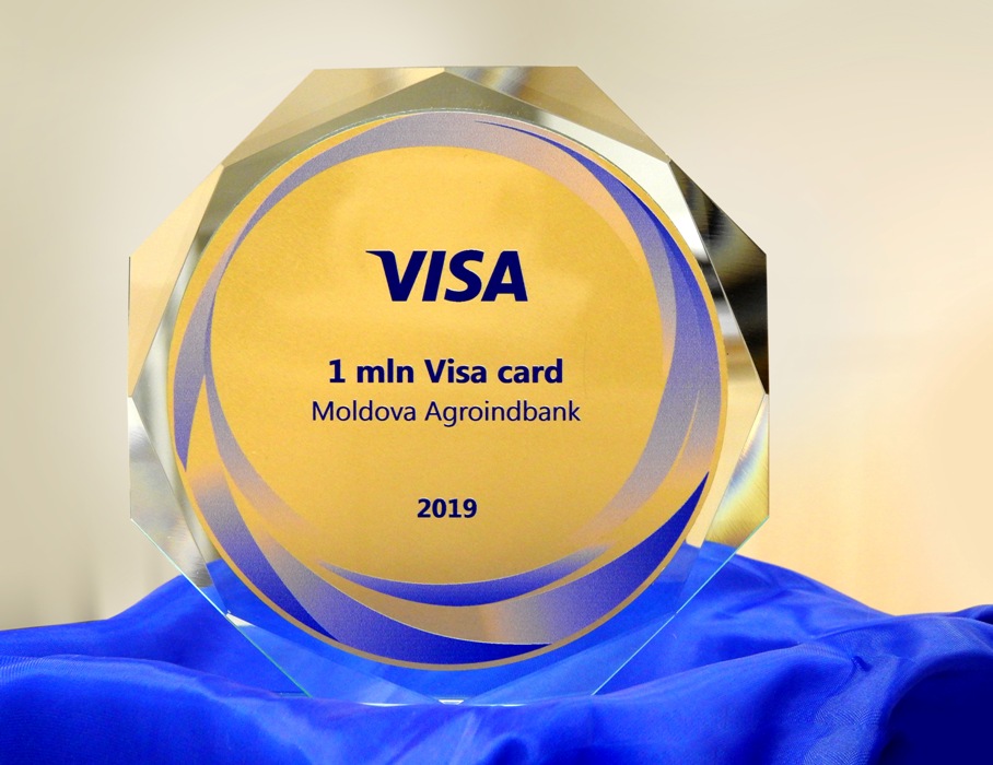 Marele premiu pentru 1 000 000 de carduri VISA emise i-a revenit MAIB