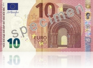 (foto, video) Noua bancnota de 10 euro va fi pusa în circulatie mâine, 23 septembrie 2014