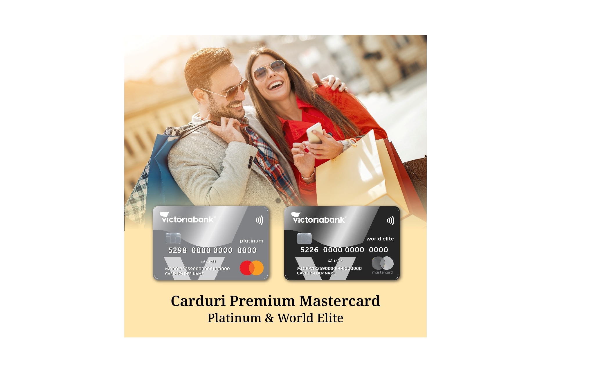 Cardurile Premium – Mastercard Platinum si Mastercard World Elite acum si la Victoriabank